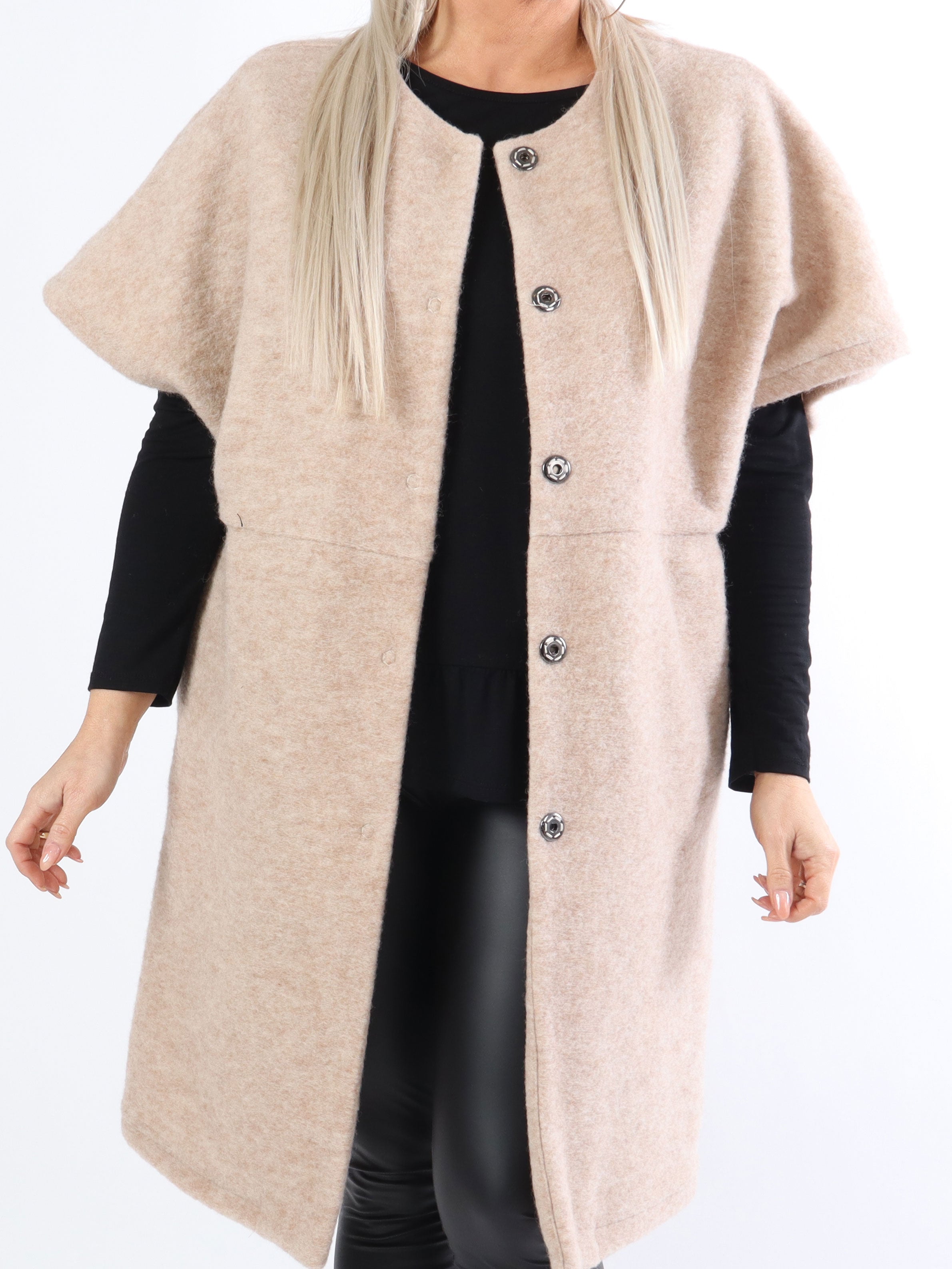 Bianca - Blød lun vest med knapper